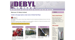 Desktop Screenshot of debyllimited.com
